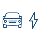 Icones para infraestrutura para carros elétricos