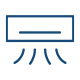 Icones para infraestrutura para ar-condicionado nos quartos